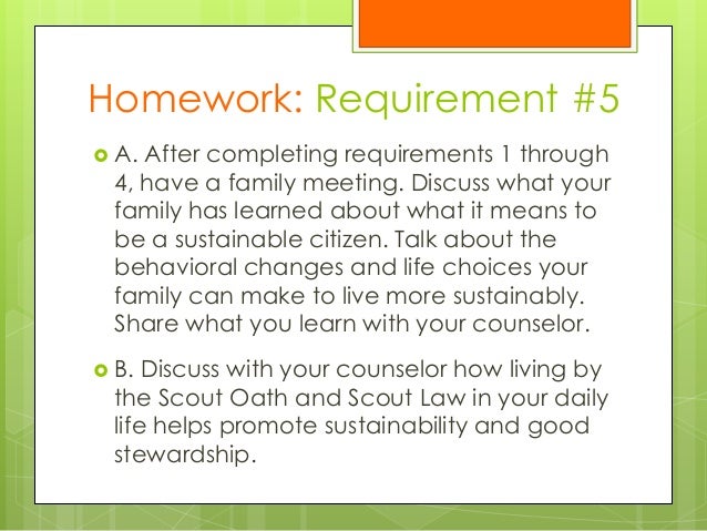 Sustainability Merit Badge
