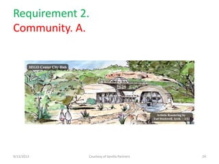 Requirement 2.
Community. A.
9/13/2013 Courtesy of Vanilla Partners 24
 