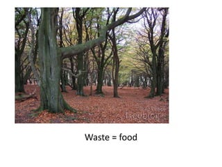 Waste = food
 