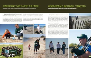 GENERATION V CARES ABOUT THE EARTH   GENERATION V IS INCREDIBLY CONNECTED




18                                                                               19
 