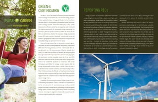 GREEN-E
     CERTIFICATION   REPORTING RECs




28                                    29
 