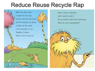 Sustainability superheroes meet the lorax activities | PPT
