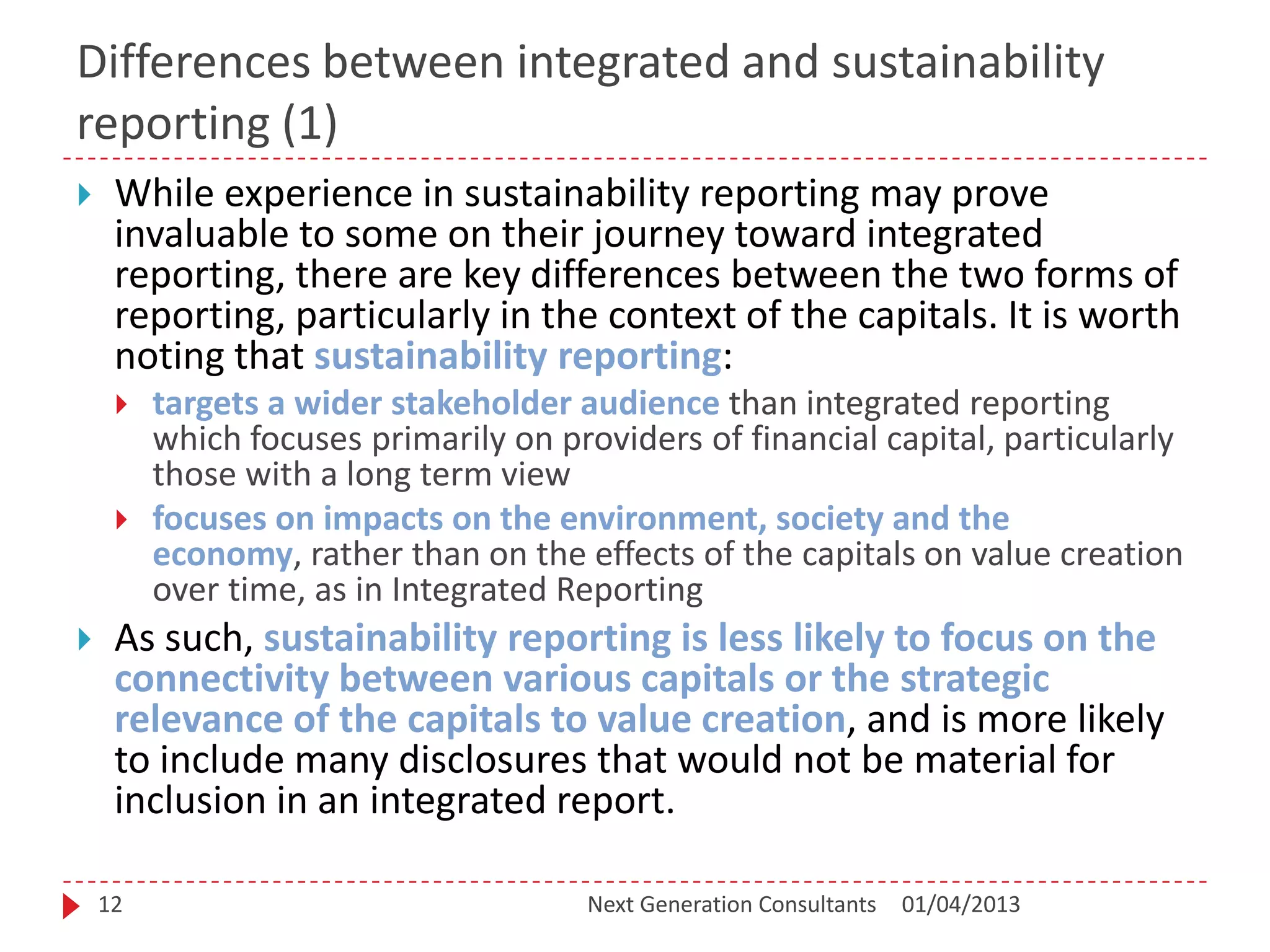 Sustainability vs Integrated Reporting - What's the difference? | PPTX ...