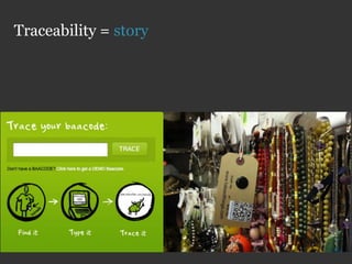 Traceability = story
 