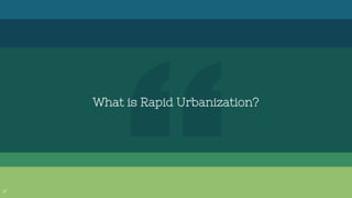 What is Rapid Urbanization?
17
 