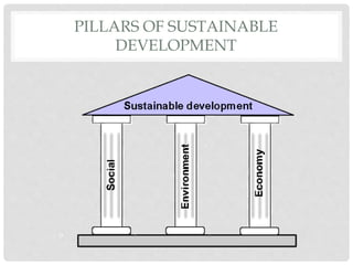 PILLARS OF SUSTAINABLE
DEVELOPMENT
 