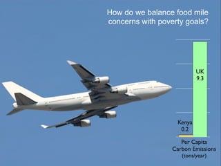 How do we balance food mile
concerns with poverty goals?




                            UK
                            9....