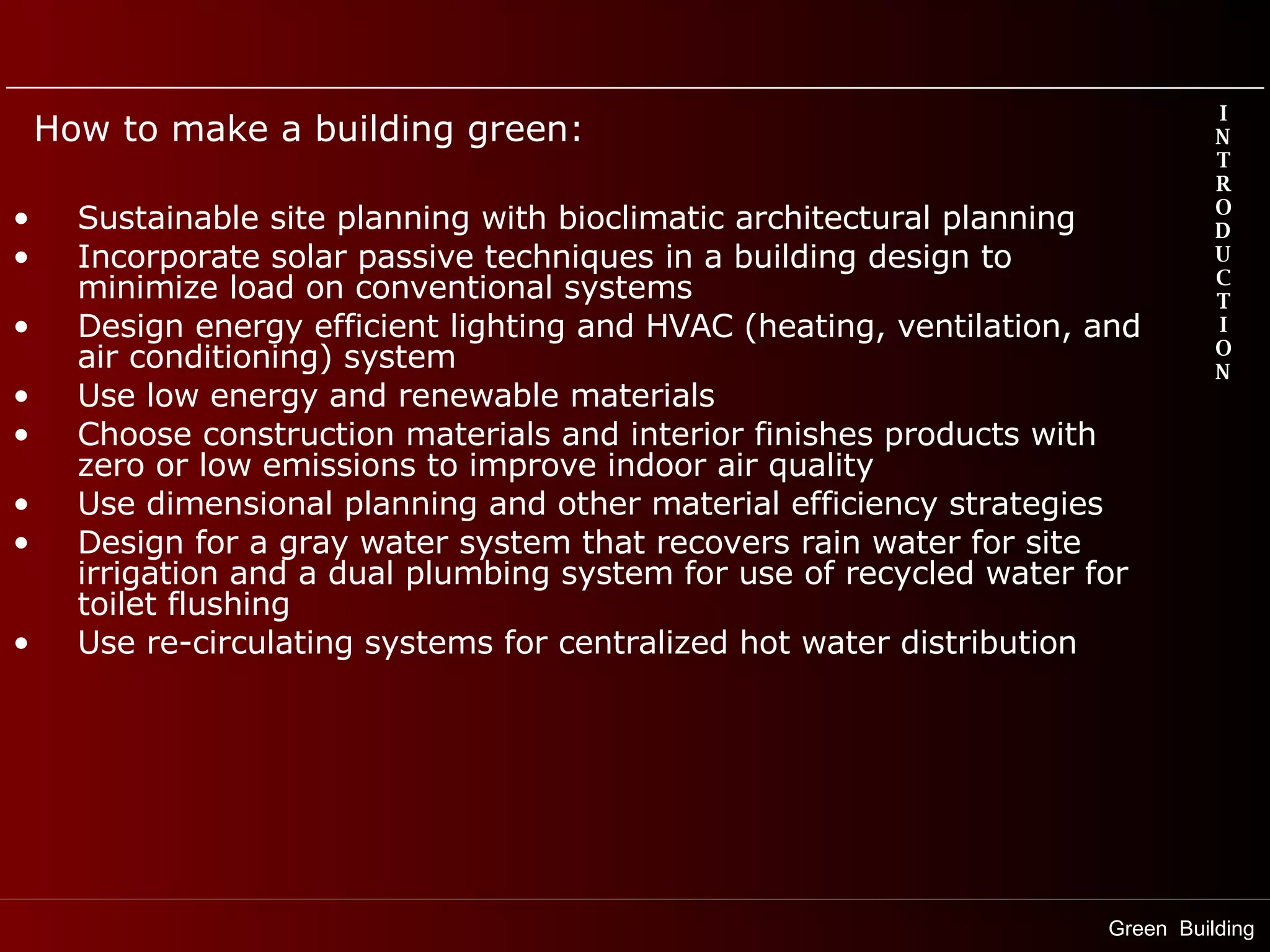 Green building - Introduction & general ideas | PPT