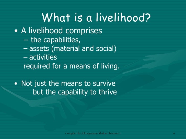 Sustainable Livelihood SR