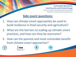 Sustainable agriculture, food security and climate change | PDF
