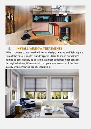 Sustainable and Eco-friendly Interior Design- A THOROUGH RESEARCH | PDF