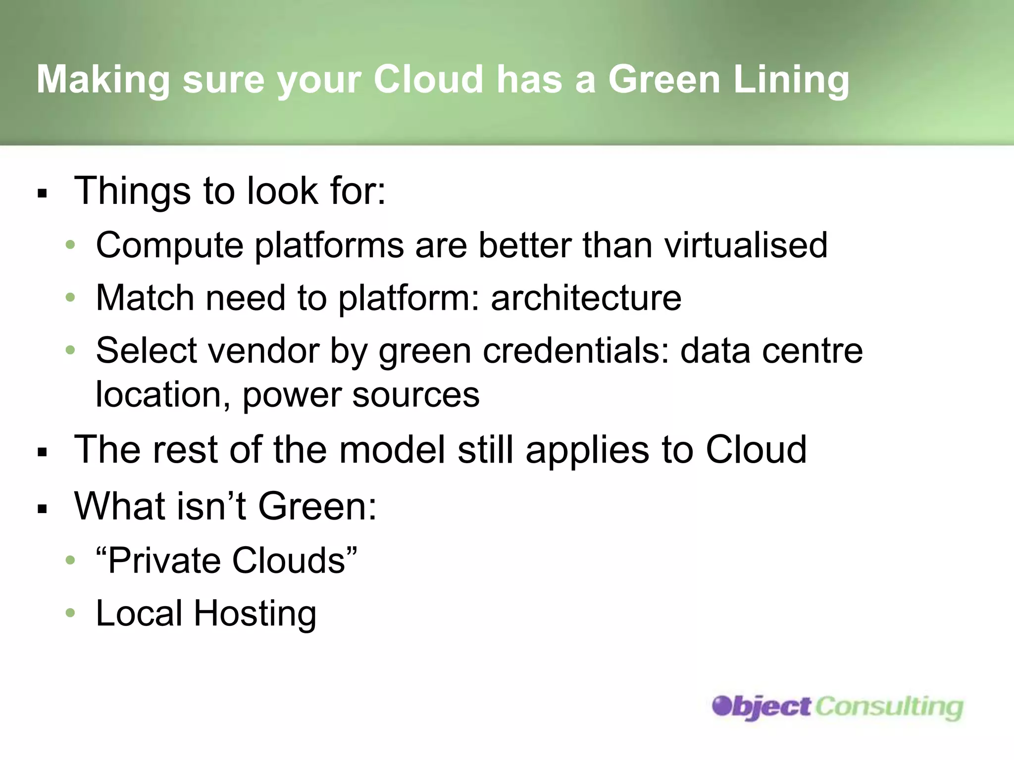 Sustainable Architecture Design