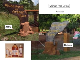 Before
After
Varnish Free Living
Acacia wood
 