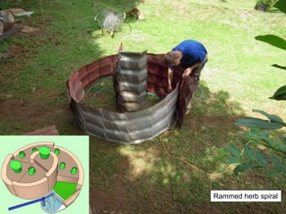 Rammed herb spiral
 