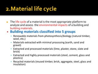 Sustainable Building Materials presentation | PDF