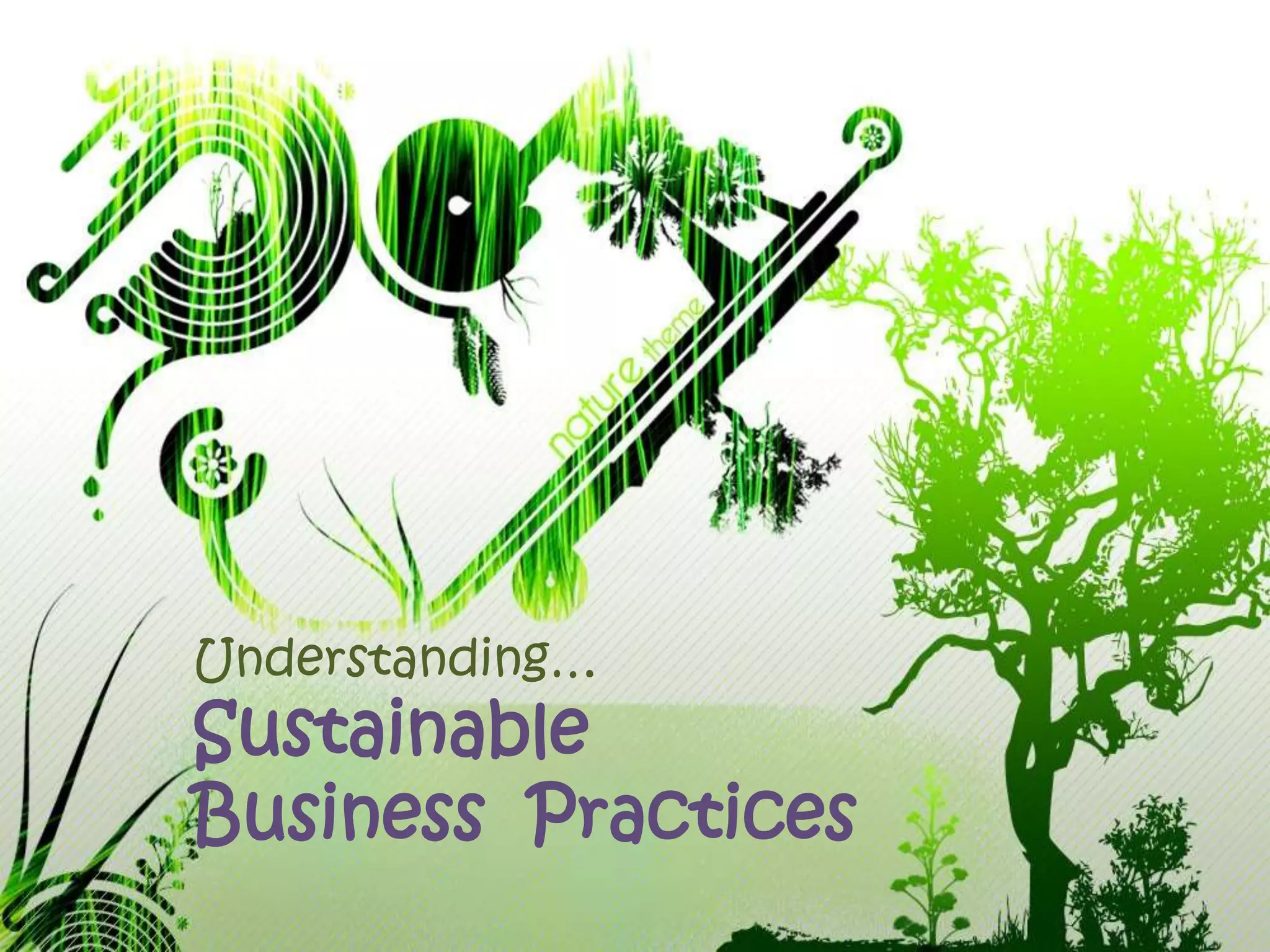 Sustainable business practices | PPTX