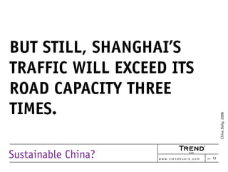 Sustainable China?