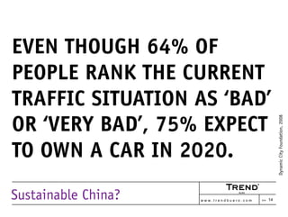 Sustainable China?