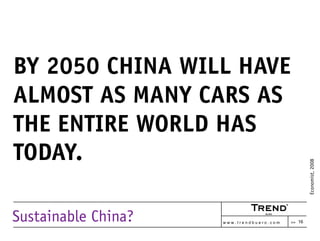 Sustainable China?
