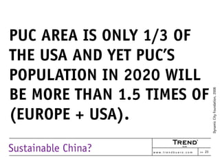 Sustainable China?