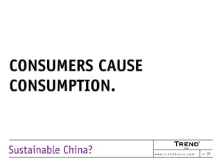 Sustainable China?