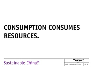 Sustainable China?