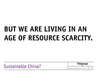 Sustainable China?