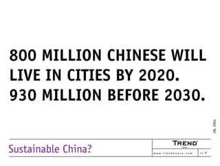 Sustainable China?