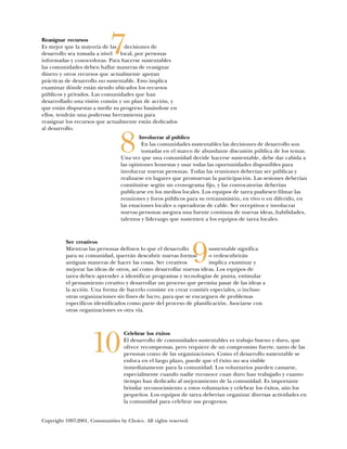 Comunidades Sustentables