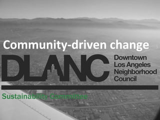 Community-driven change 