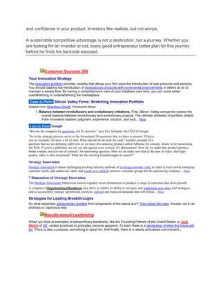 Sustainable competitive advantage cs & notes toyota cs