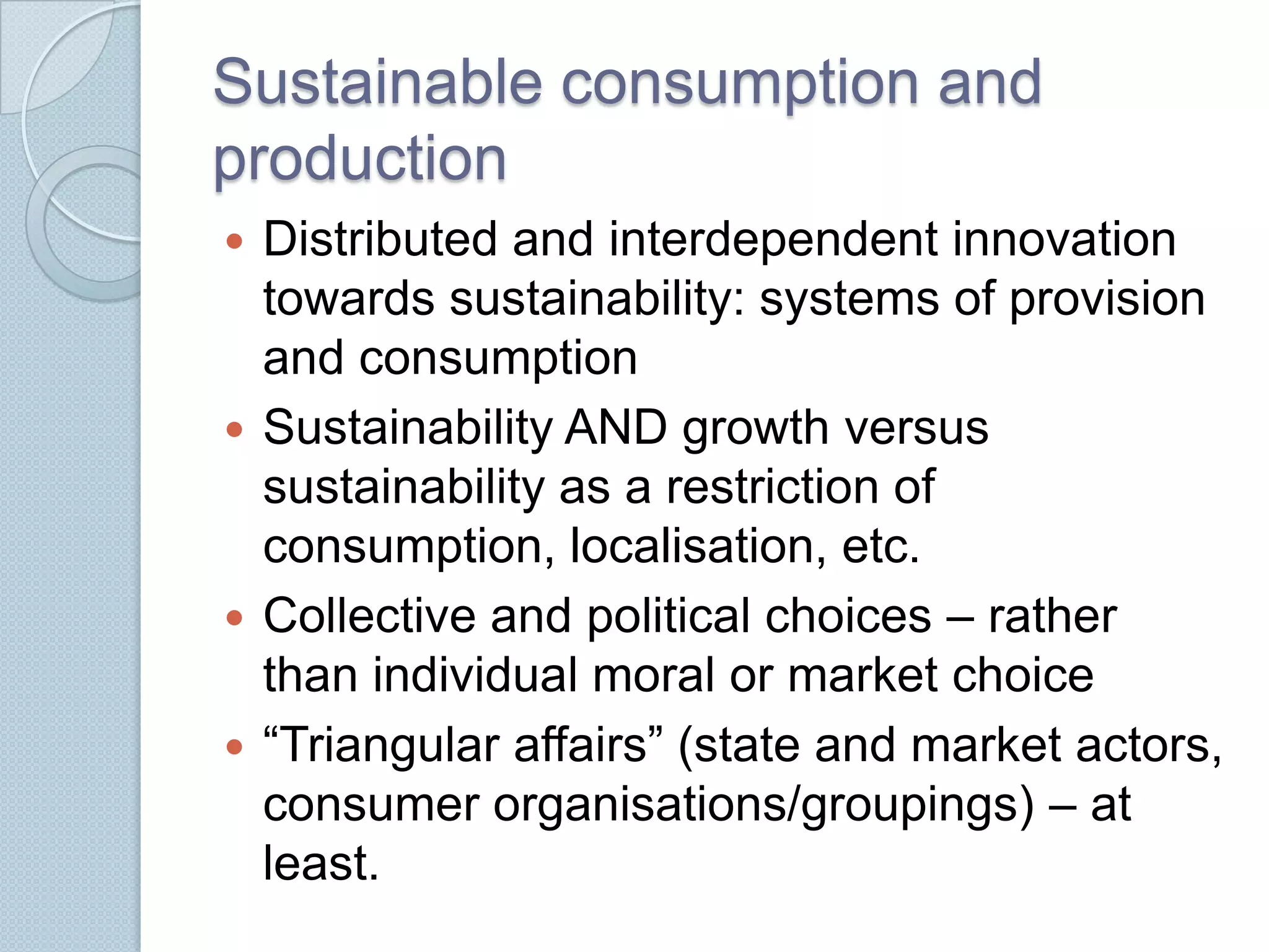 Sustainable consumption and production climate change | PPTX