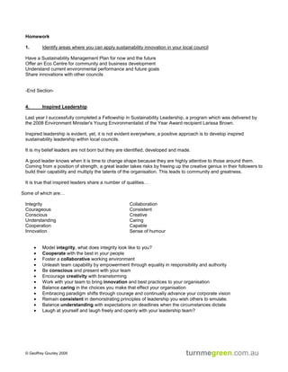 Sustainable Councils 2009 Presentation