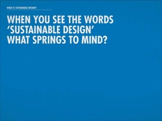 Sustainable Design