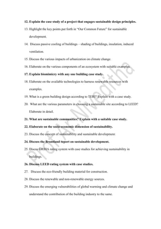 AR32 SUSTAINABLE DESIGN QUESTION BANK 2023.pdf