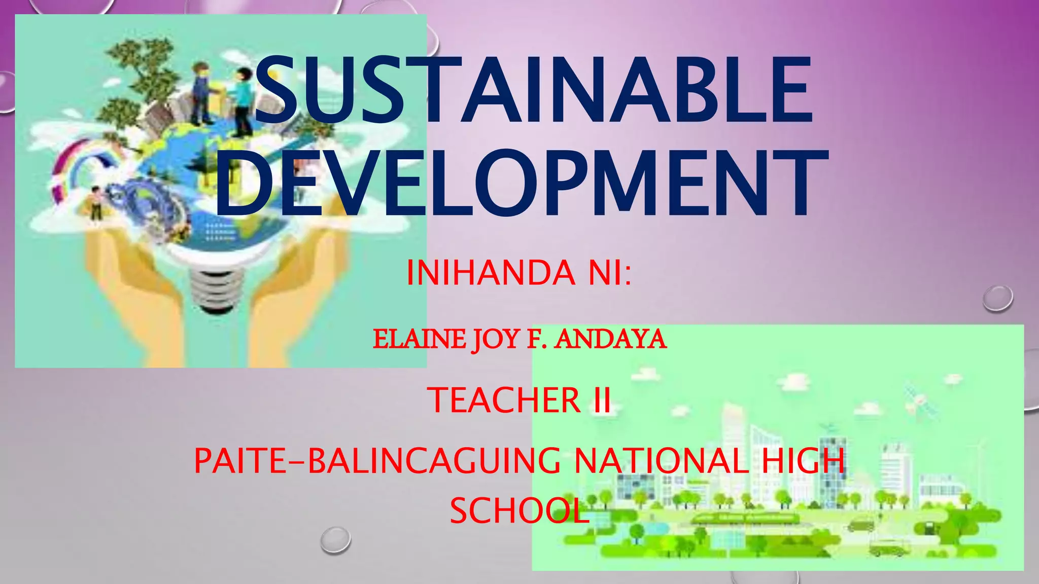Sustainable development | PPTX