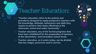 Teacher Education for Sustainable Development | PPTX