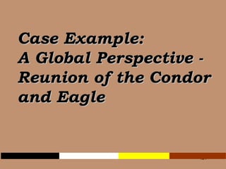 Case Example:  A Global Perspective - Reunion of the Condor and Eagle 