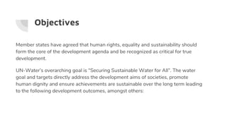 Sustainable development#6  clean water 