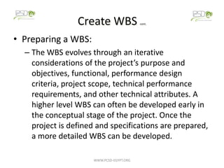 Wbs Iterative Sustainable development and project management | PPTX