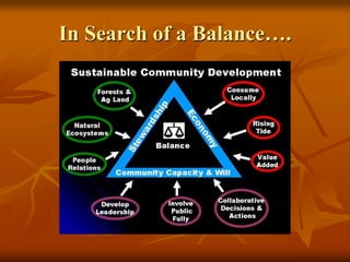 In Search of a Balance…. 