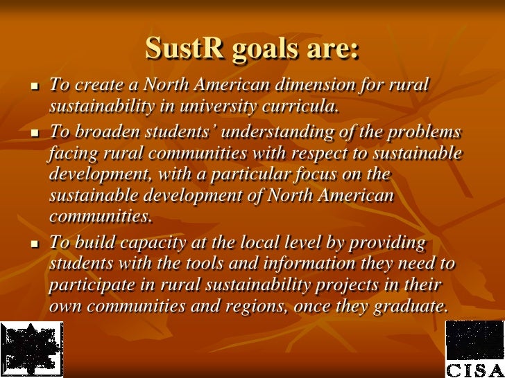 Sustainable Development For Rural Communities