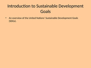 Sustainable Development Goals and Corporate Social Responsibility | PPTX