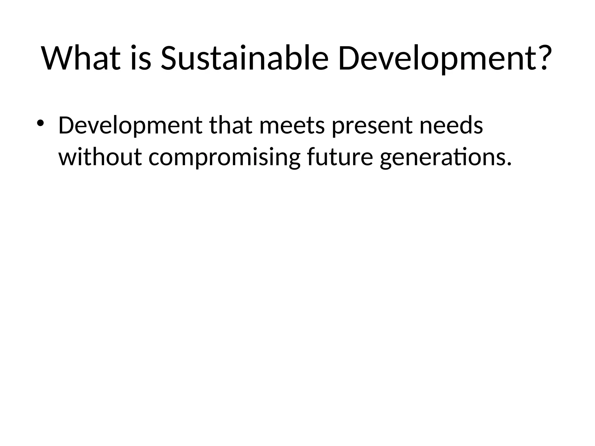 Sustainable Development and Its Impact on the Economy | PPTX