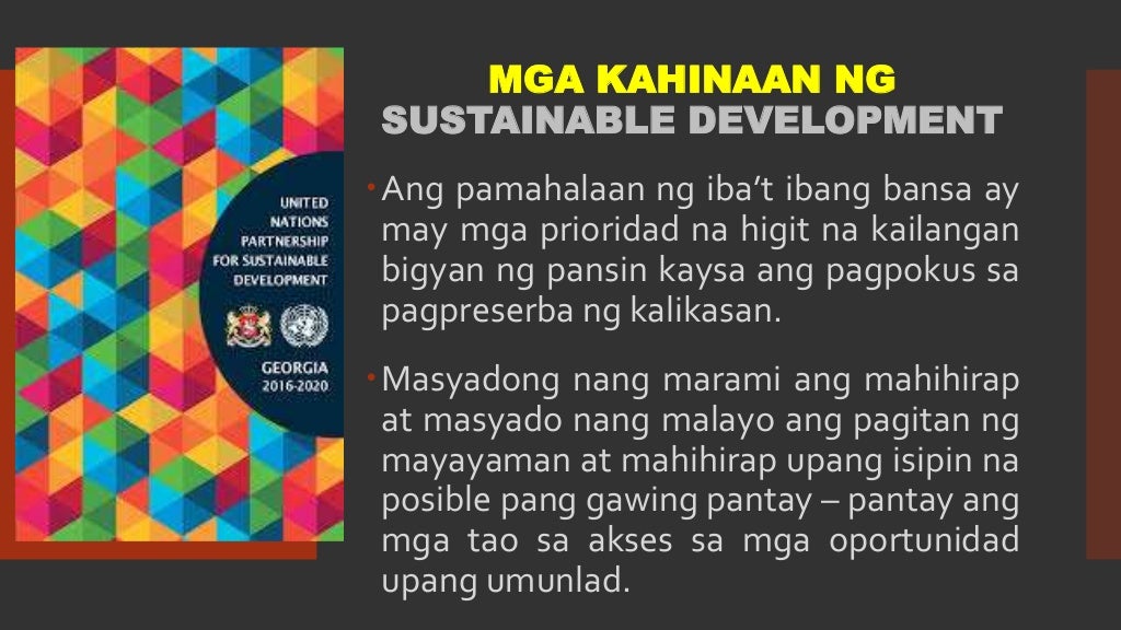 Sustainable Development in the Philippine Context