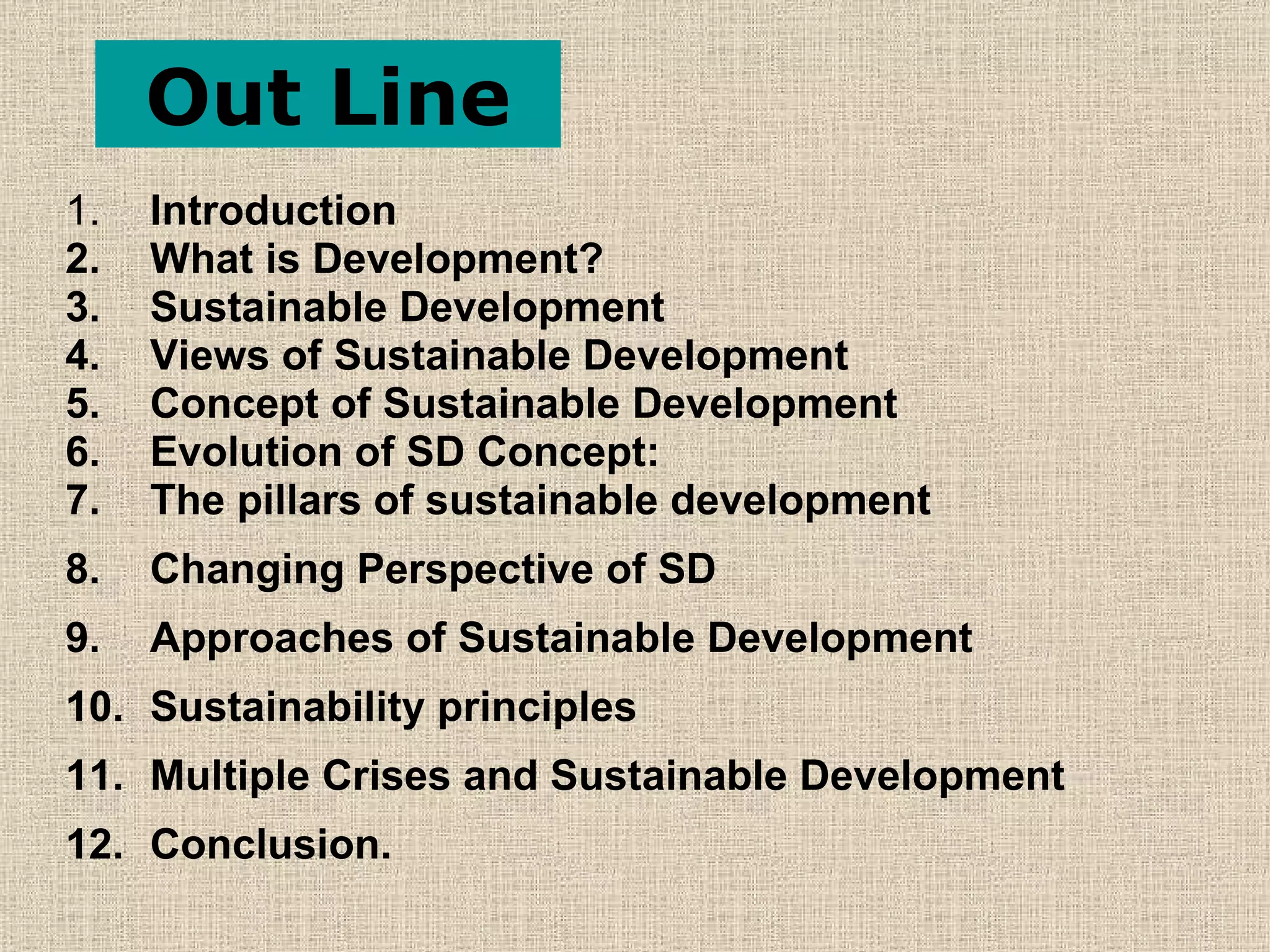 Sustainable development (L 01) | PPT