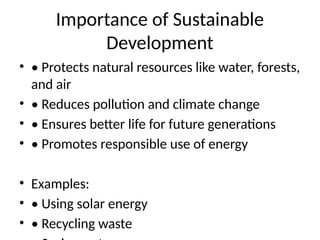 Sustainable Development: Building a Better Future for Generations | PPTX