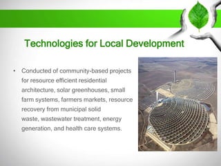 Sustainable development & the role of technology | PPSX