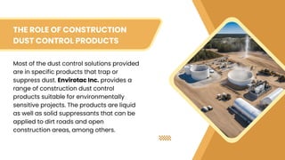 Sustainable Dust Control Solutions for Environmentally Friendly ...