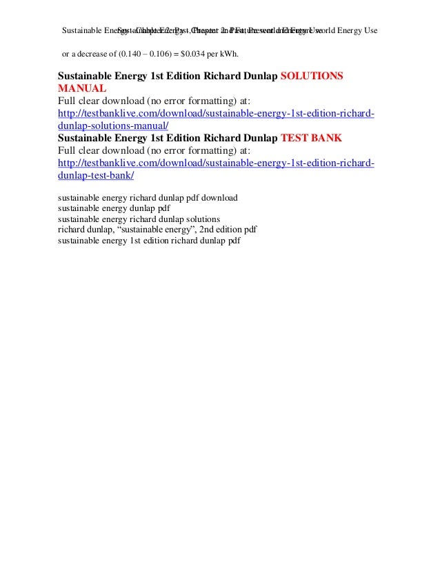Sustainable Energy by Richard Dunlap sustainable energy richard dunlap pdf download